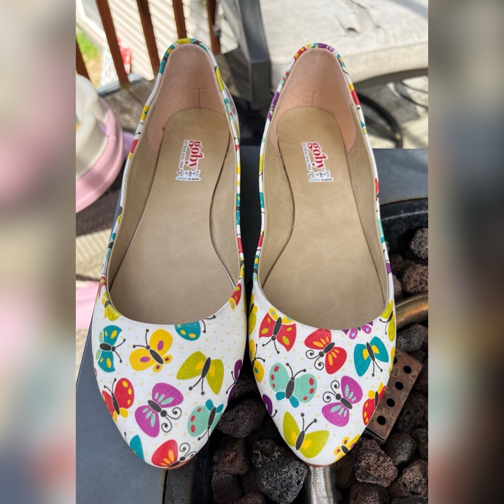 Goby butterfly-print ballet flats 🦋